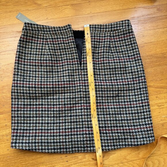 Jcrew Wool Houndstooth Mini Skirt - Picture 3 of 9